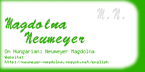 magdolna neumeyer business card
